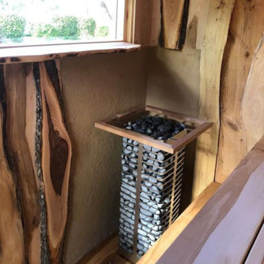 The safety railing is a good way to make the sauna event even safer, and at the same time, it adds style to the heater