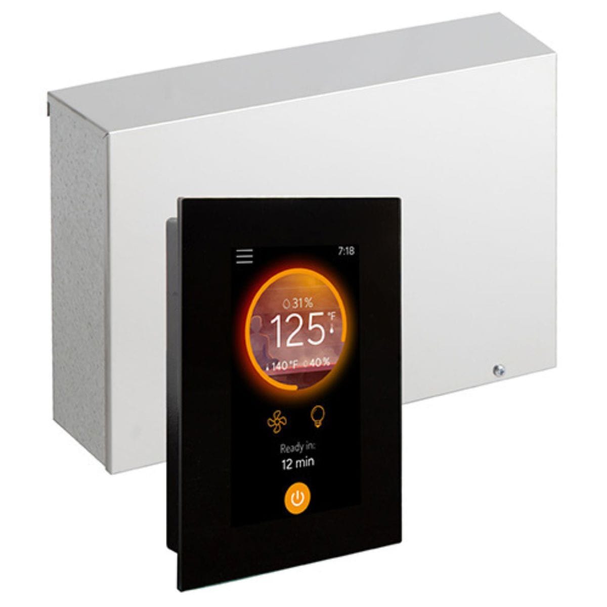 The heater and steamer can be controlled independently