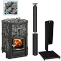 The Harvia Legend 150 BK Sauna Stove Package comes complete with the Legend 150 Sauna Stove