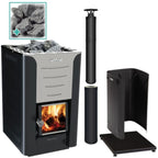 The Harvia PRO 20 Wood Burning Stove Kit BK Package