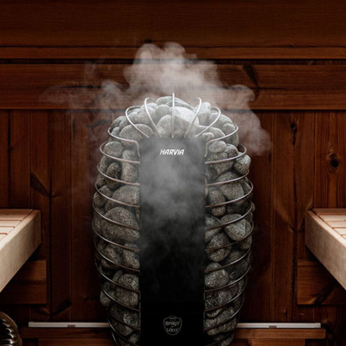 It has dual safety sensors with one monitoring the heater and one monitoring the temperature of the sauna room to prevent overheating