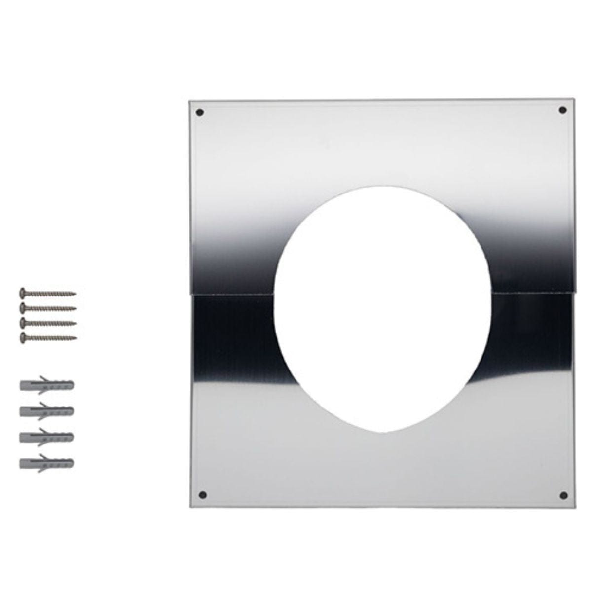 Allows a smoke pipe to pass securely through a wall or ceiling