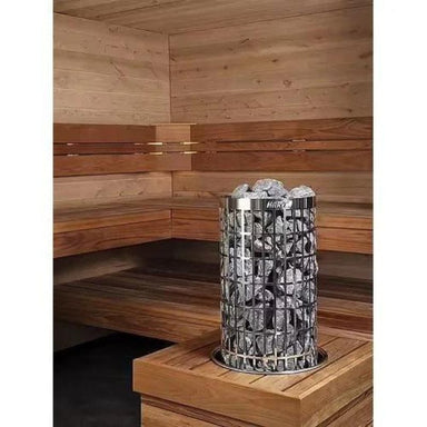 Side wall or corner of room install sauna heater