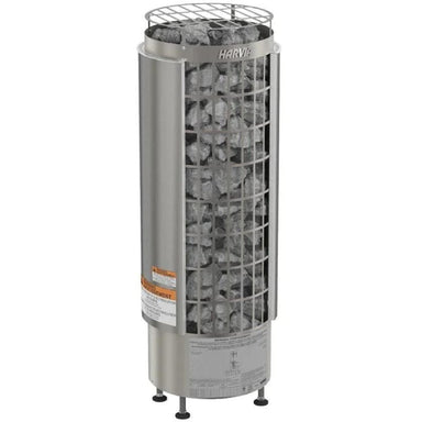 Harvia Cilindro electric sauna heater contains a massive amount of stones