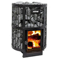The impressive Harvia GreenFlame 240 is ideal for medium sized saunas, up to 848 cu. ft., with a large glass door for you to get lost in the tranquility of the flames.