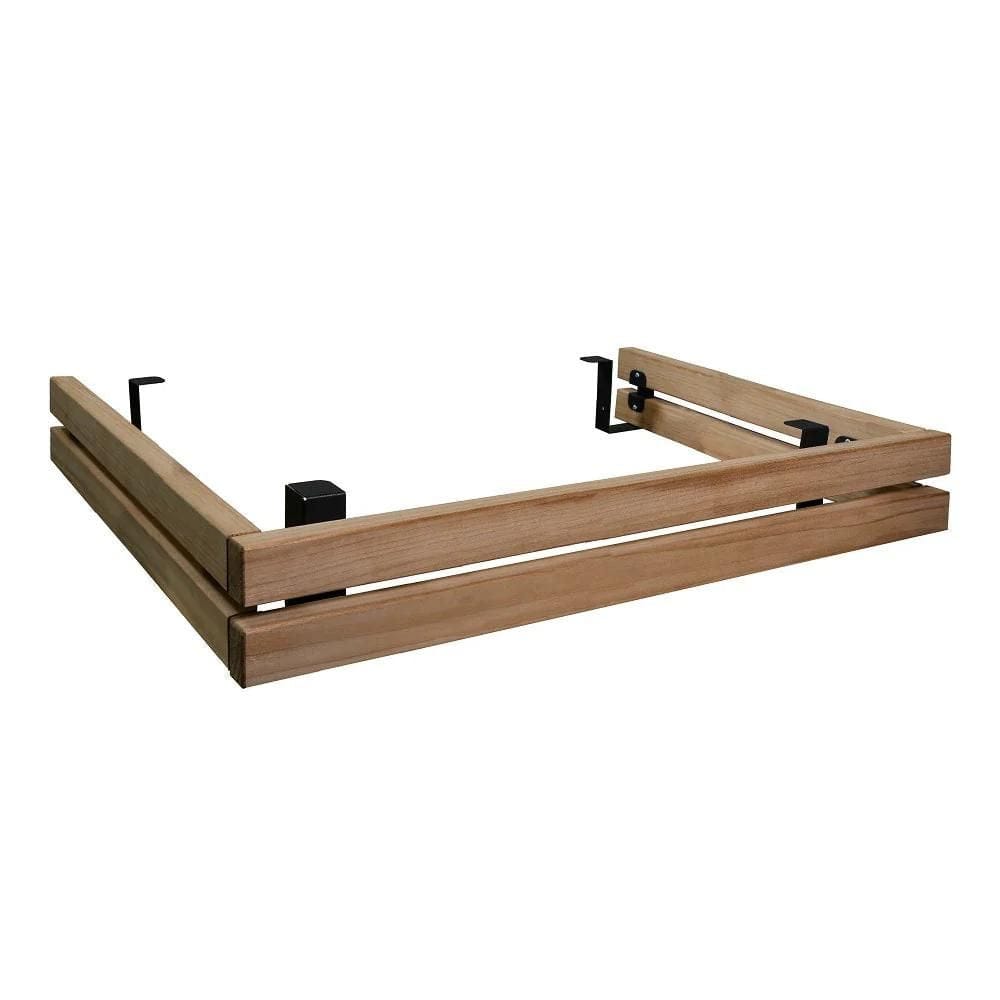 The Harvia HL4S Safety Rail provides added protection and sophistication to your sauna.