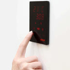 Modern control unit that is precise and easy Stylish touch control panel