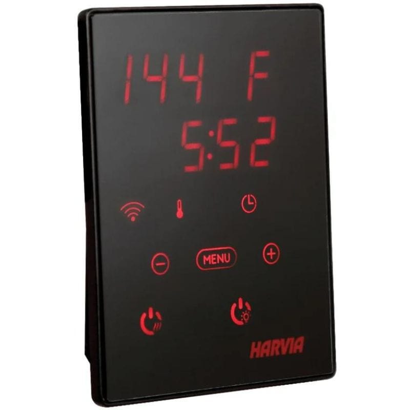 The modern and stylish Harvia Xenio WiFi is a sauna control panel that you can connect to the Harvia Xenio control unit. 