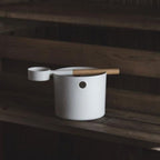 The classically elegant Scandinavian design will complement your spa or sauna while you enjoy a luxuriously steamy bathing experience