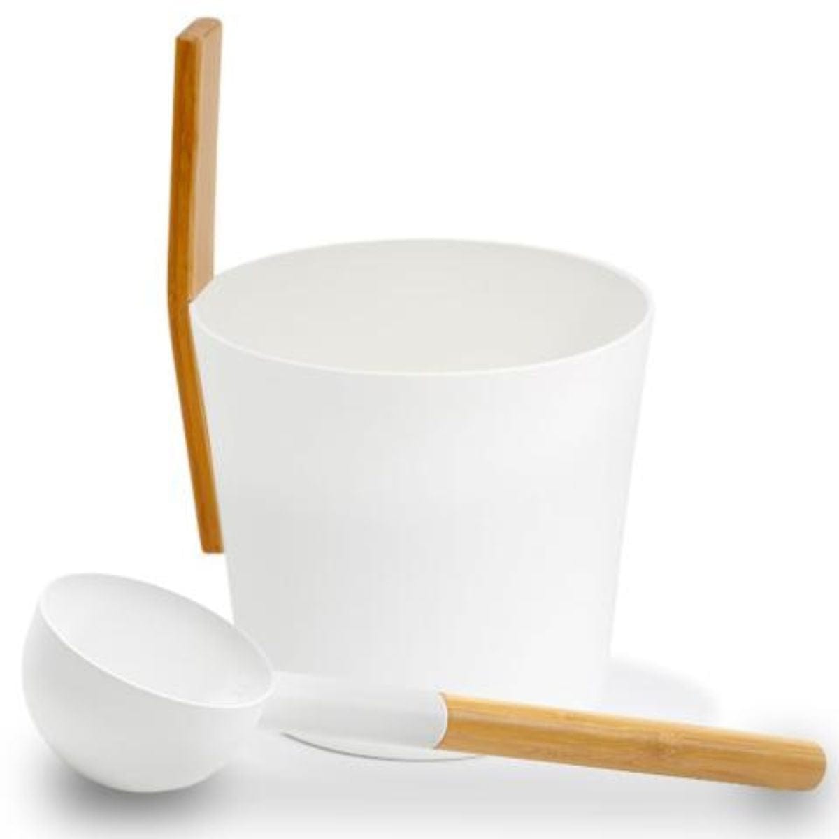 Add Scandinavian style to your sauna with the KOLO Bucket + Ladle Set 3