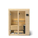 The Kohler C1 Indoor Sauna features a premium Scandinavian spruce wood interior and exterior