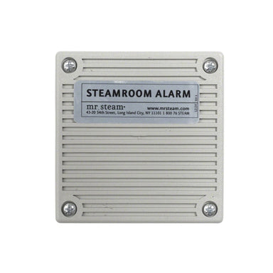 The CU Alarm may be mounted outside the steam room in a location that will alert an attendant and/or user to an over-temperature condition.