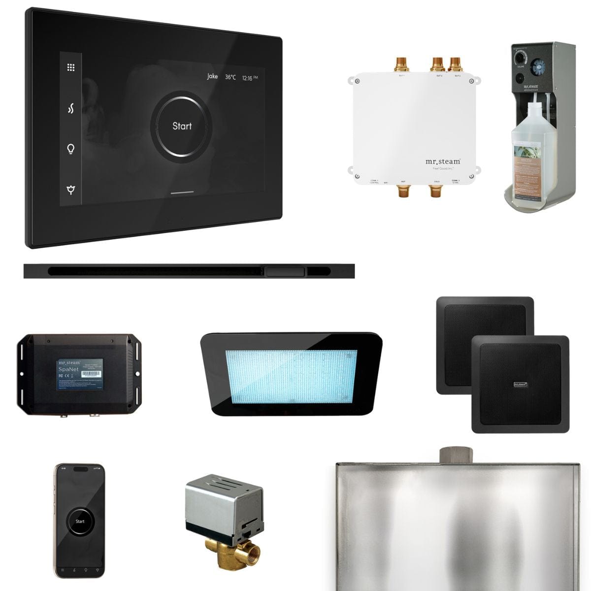 Bliss Package includes the AudioX System, the best in Bluetooth audio sound designed for wet high-heat environments