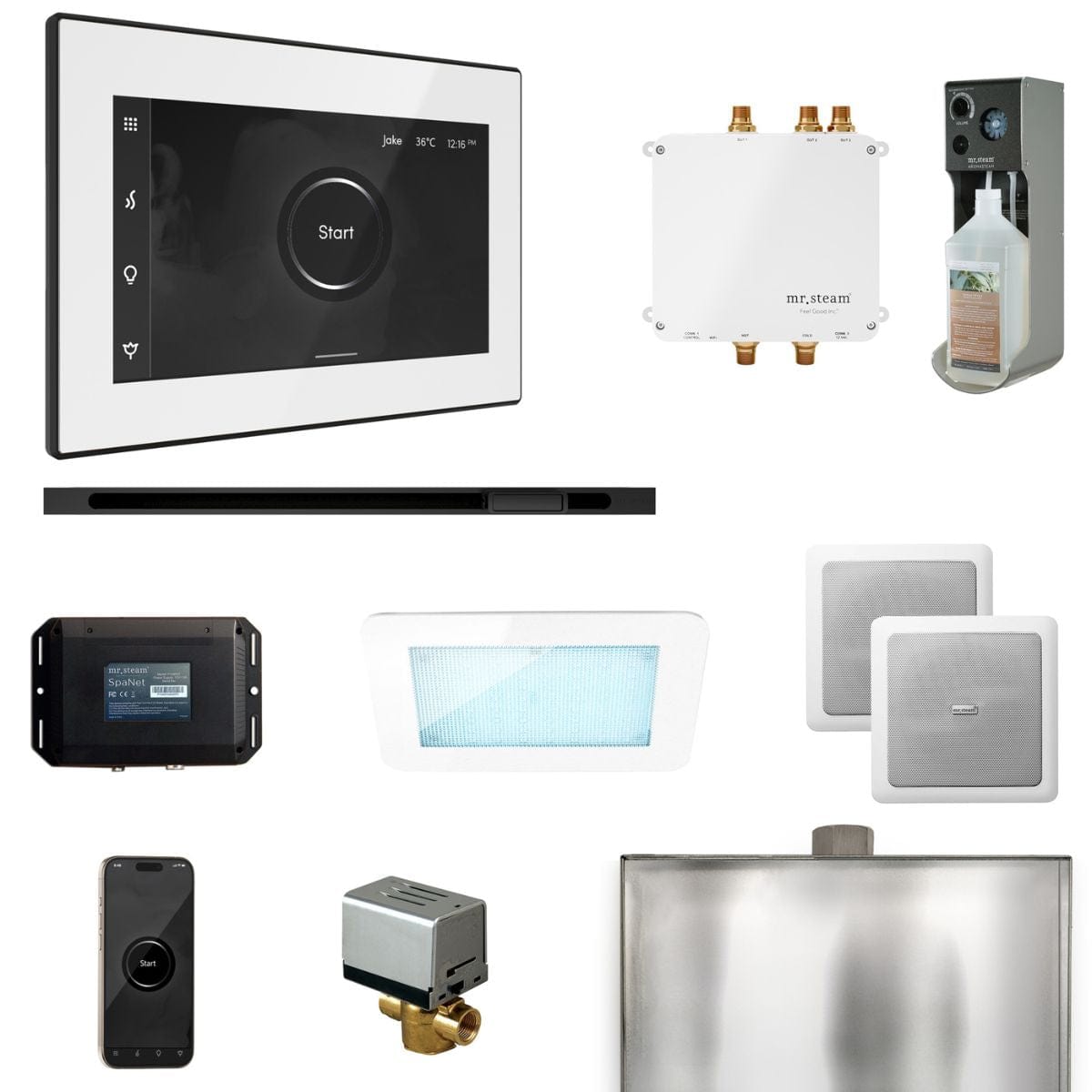 Bliss Package includes the AudioX System, the best in Bluetooth audio sound designed for wet high-heat environments