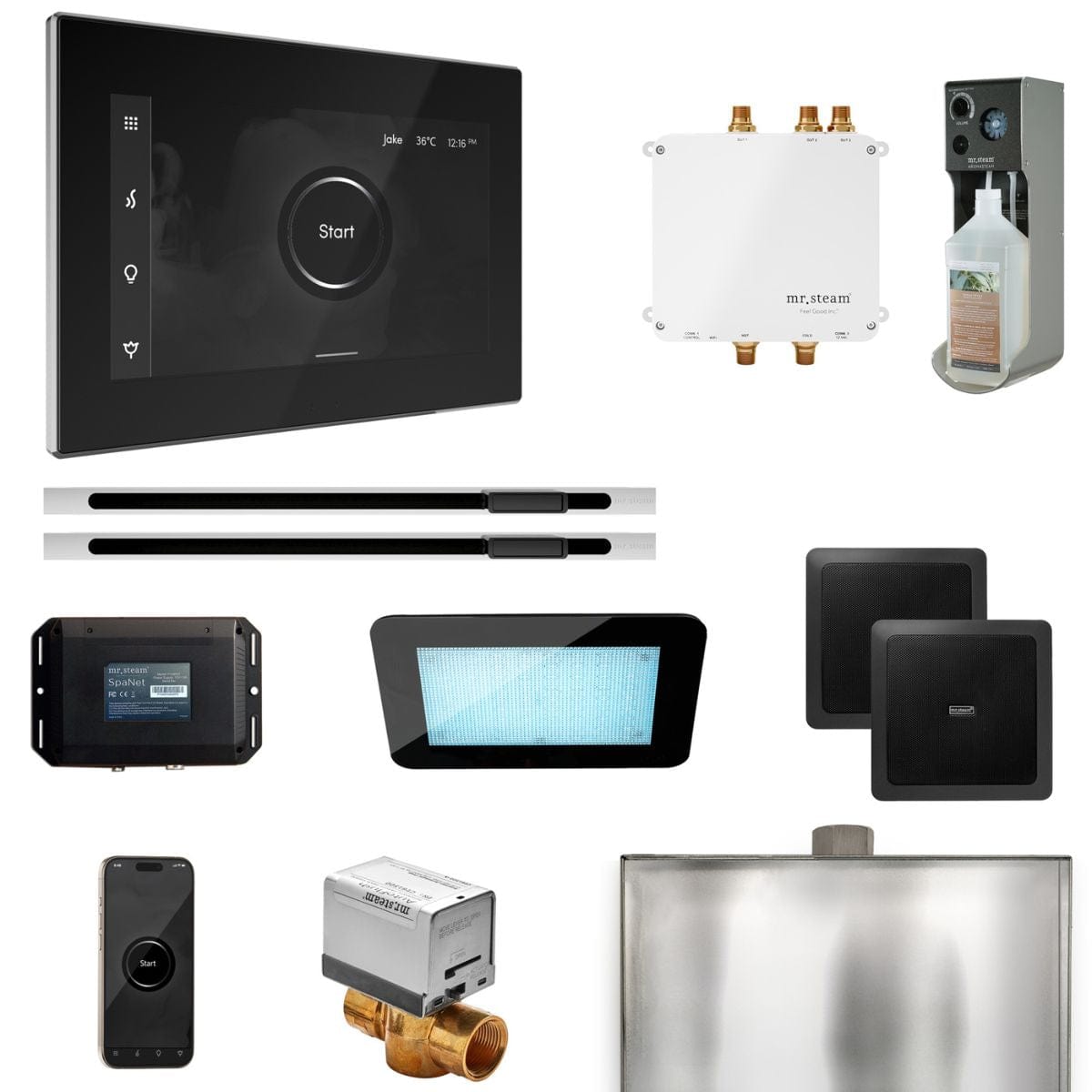A seamless control of your shower and steam systems