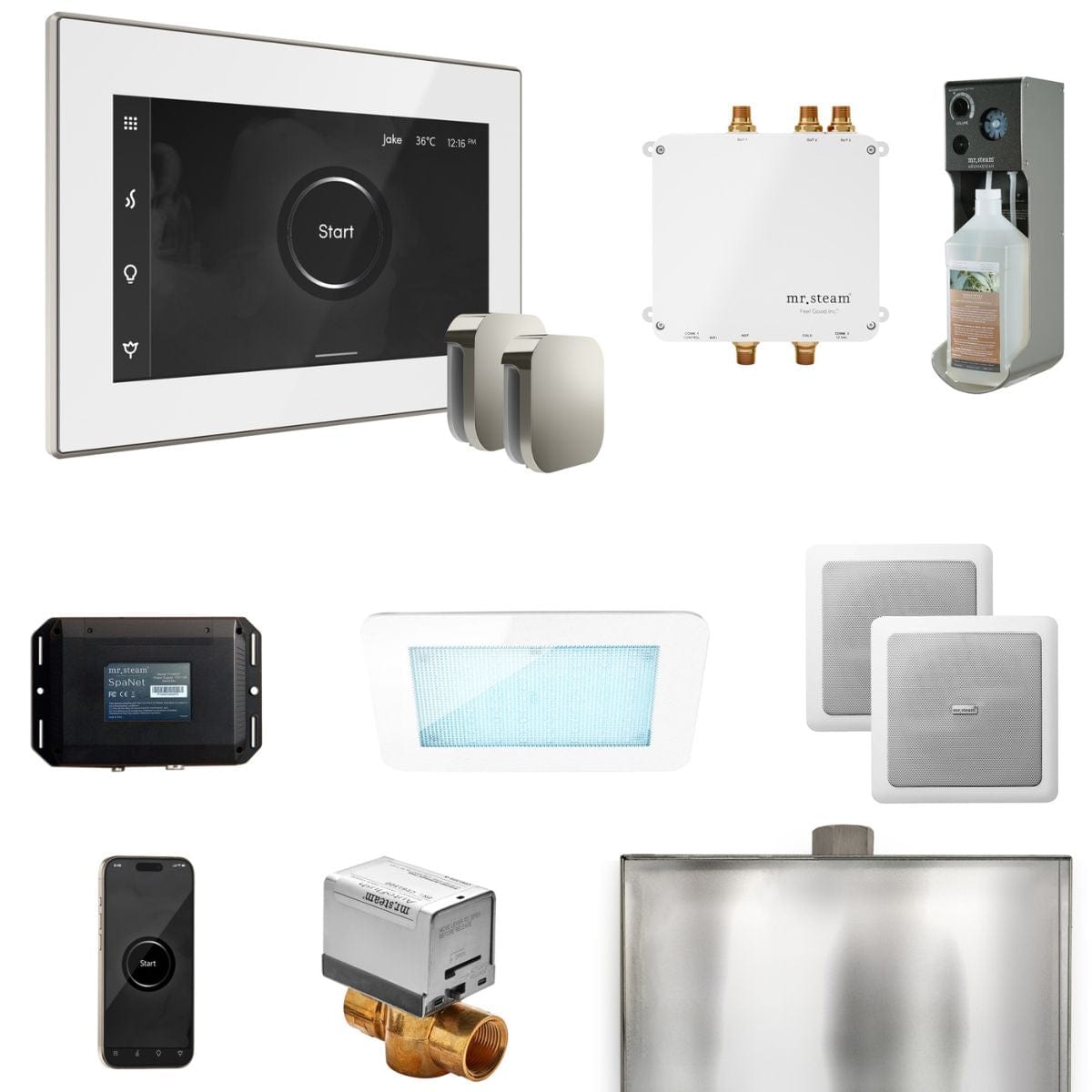 Package has the AromaSteam System which directly infuses specially formulated aroma fragrances into the steam line