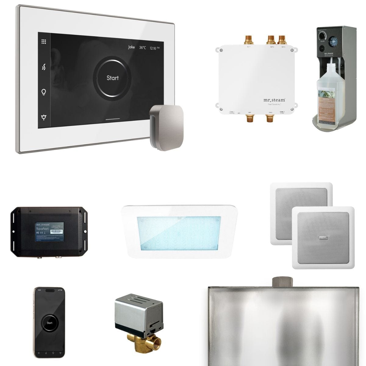 The bliss package is a curated collection of the finest steam systems and shower experiences