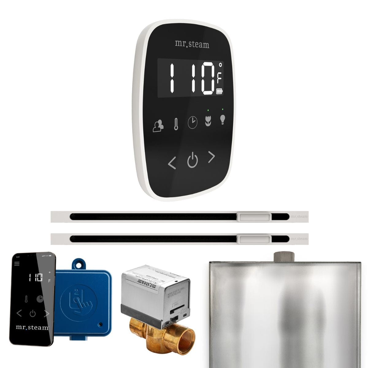 ButlerFlex Package showcases the iSteamFlex control, the only wireless steam shower control