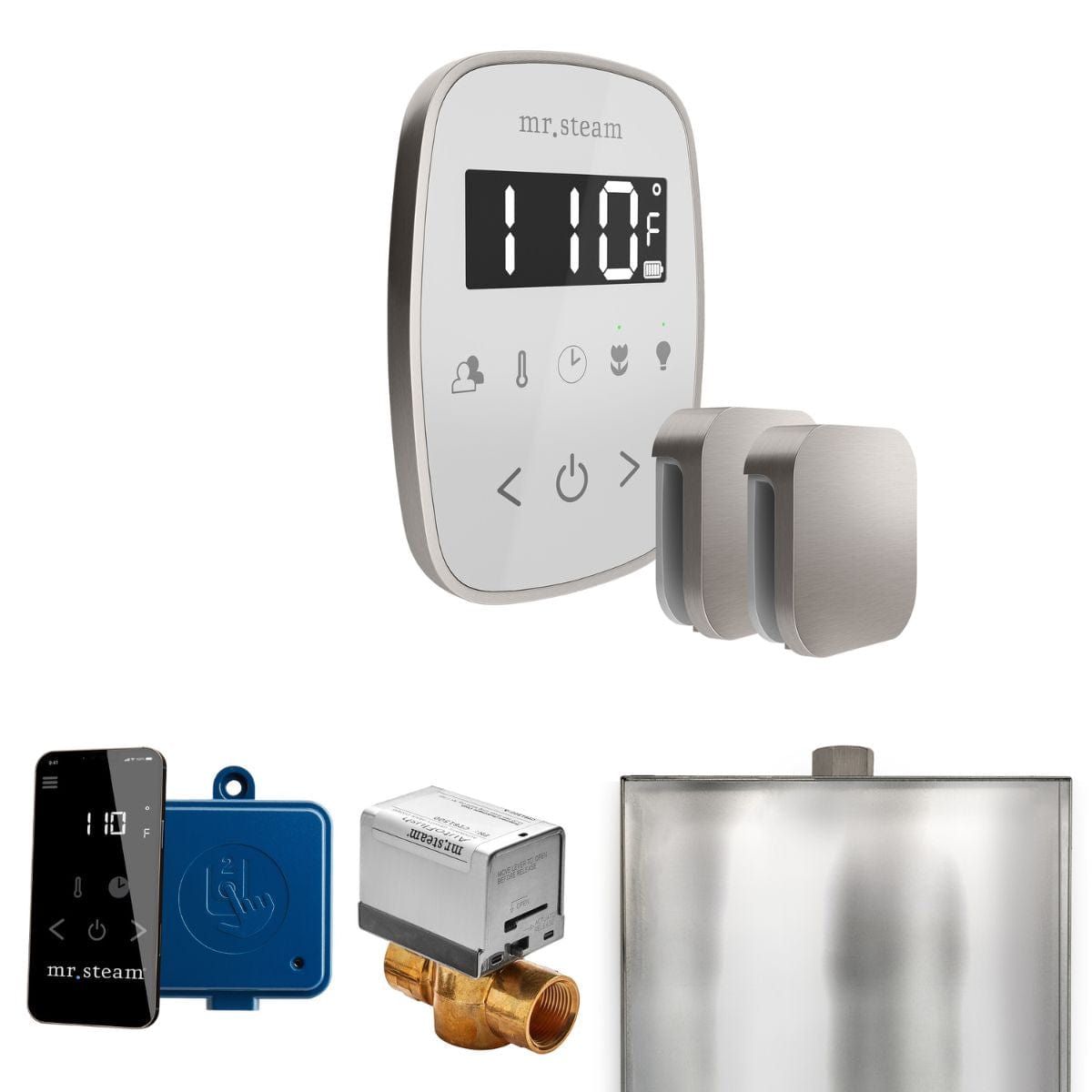 ButlerFlex Packages include: iTempoFlex Control, Aroma Steam Head, SteamLinx, AutoFlush, and Drip Pan