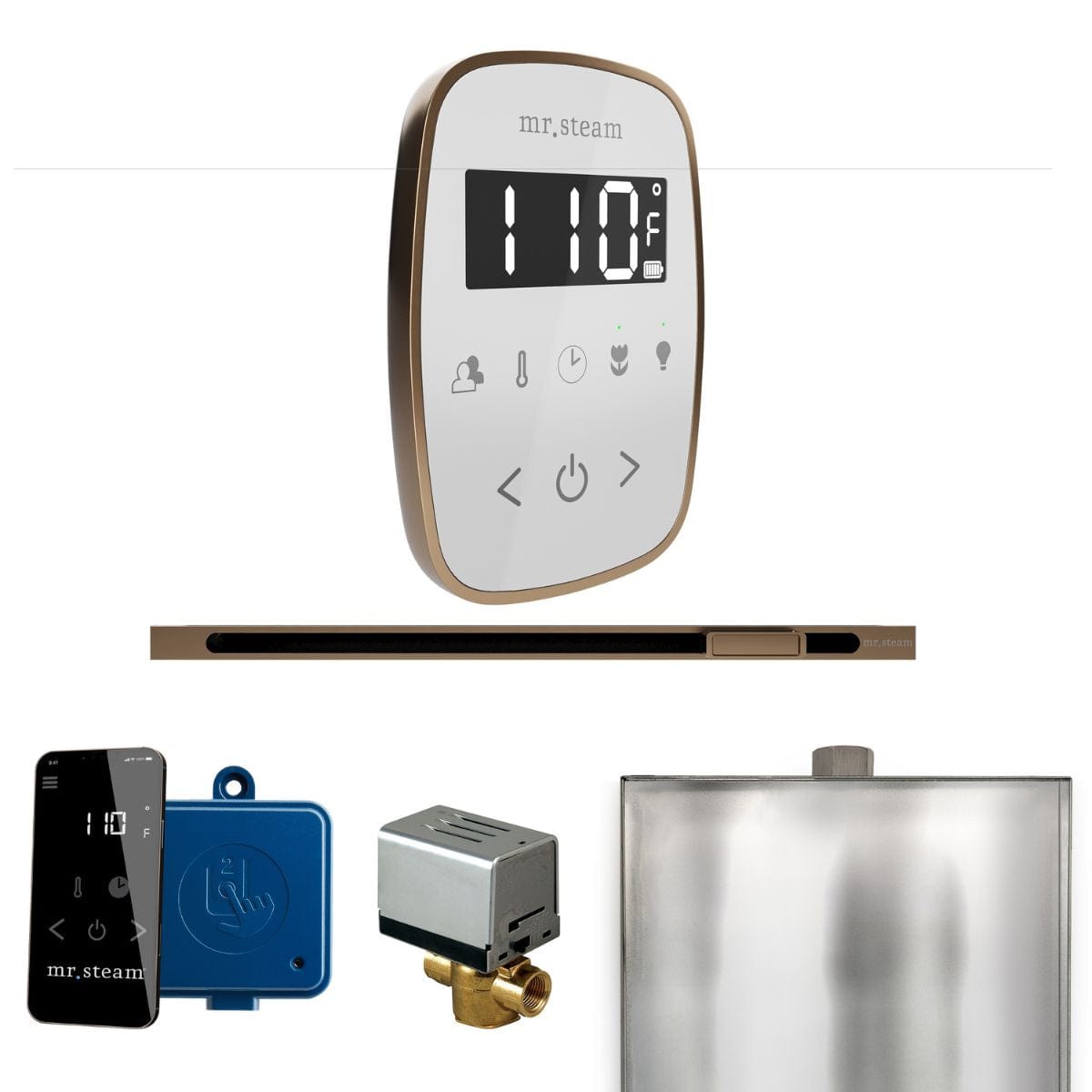 Comes with matching Linear Steamhead