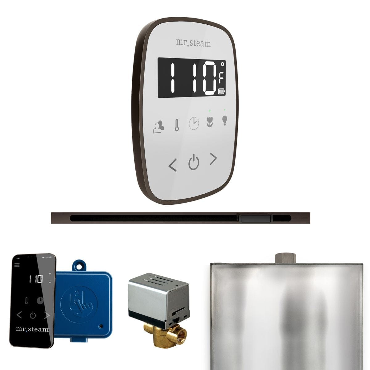 Comes with wireless SteamLinx Module and Mobile App