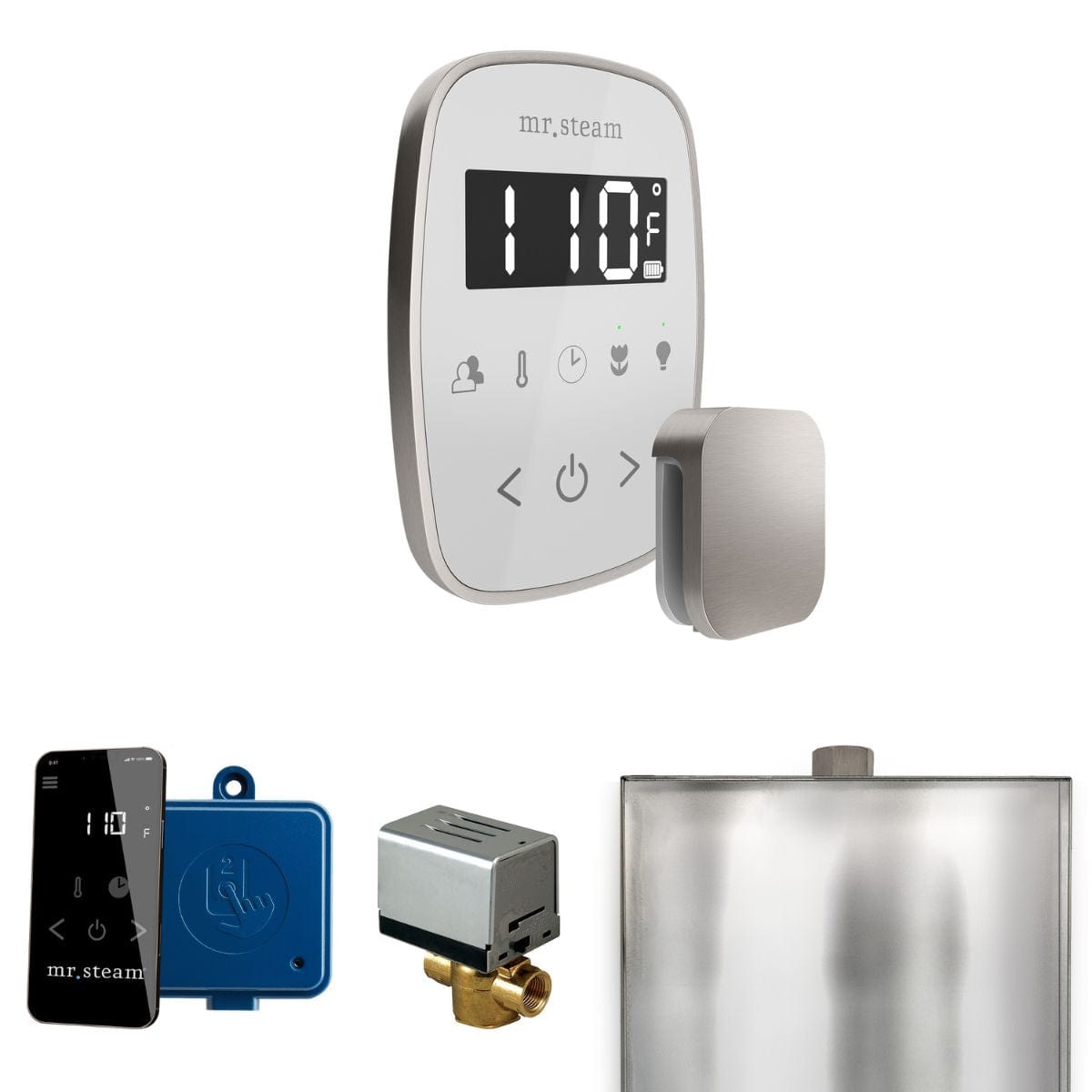 For easy Steam, Chroma, and Aroma Therapy system control