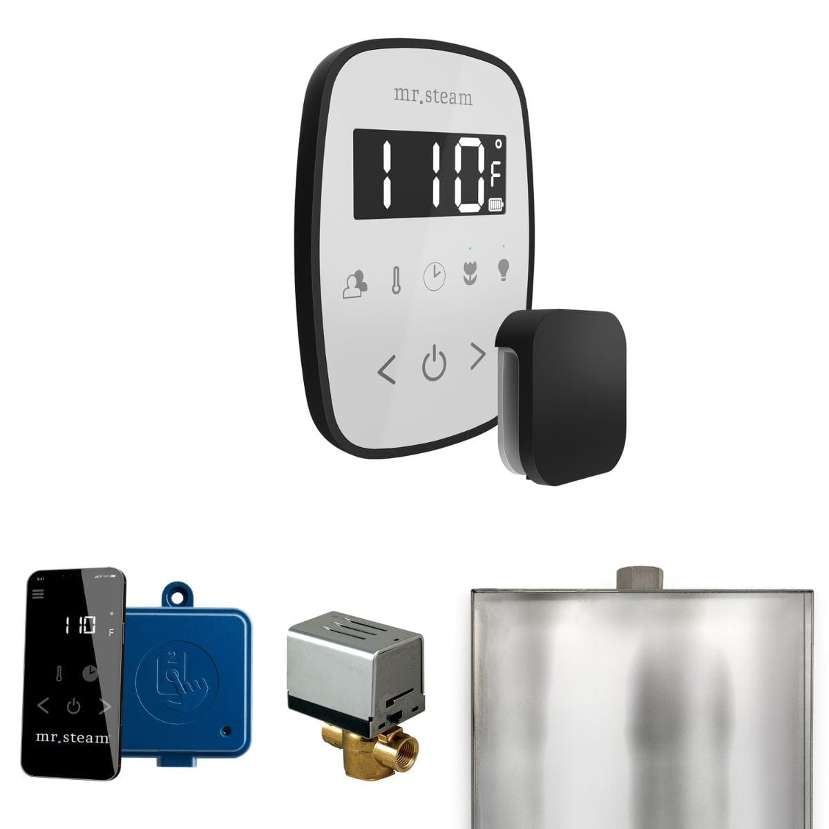 Features iTempoFlex Control, Aroma Steam Head, SteamLinx, AutoFlush, and Drip Pan