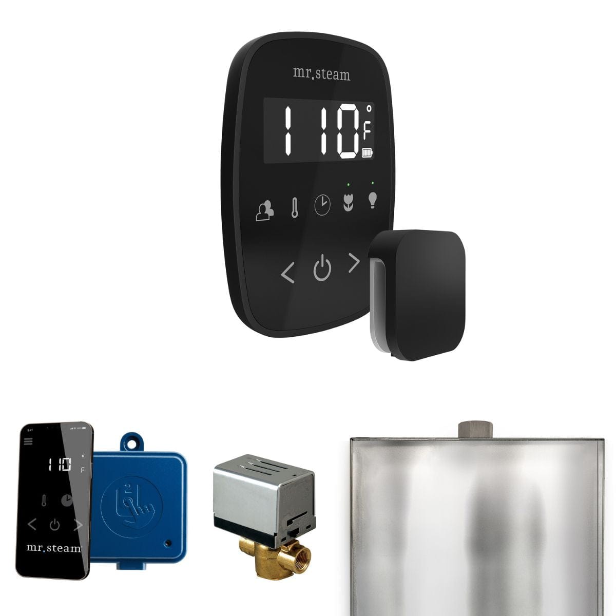 ButlerFlex Packages include: iTempoFlex Control, Aroma Steam Head, SteamLinx, AutoFlush, and Drip Pan