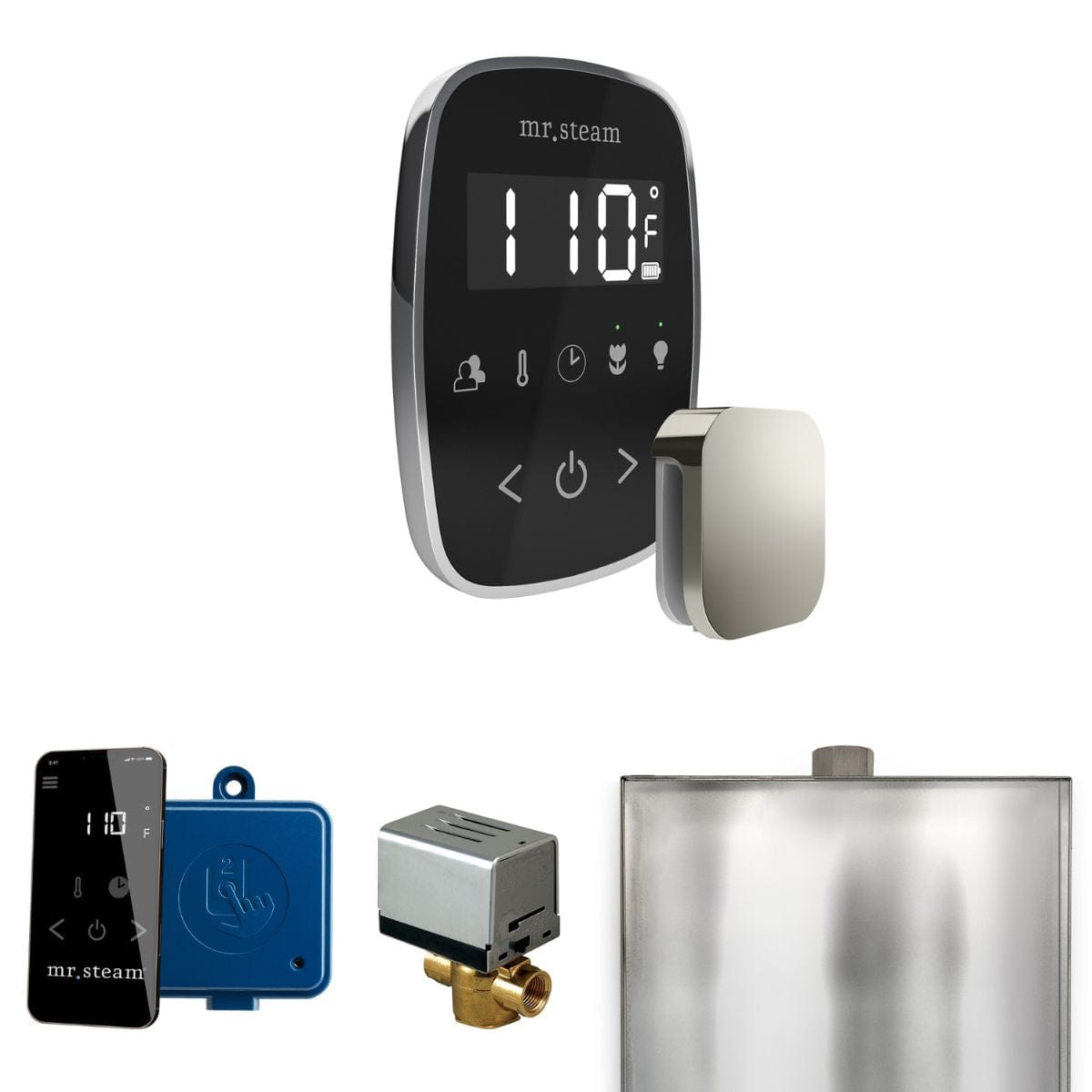 Comes with wireless SteamLinx Module and Mobile App