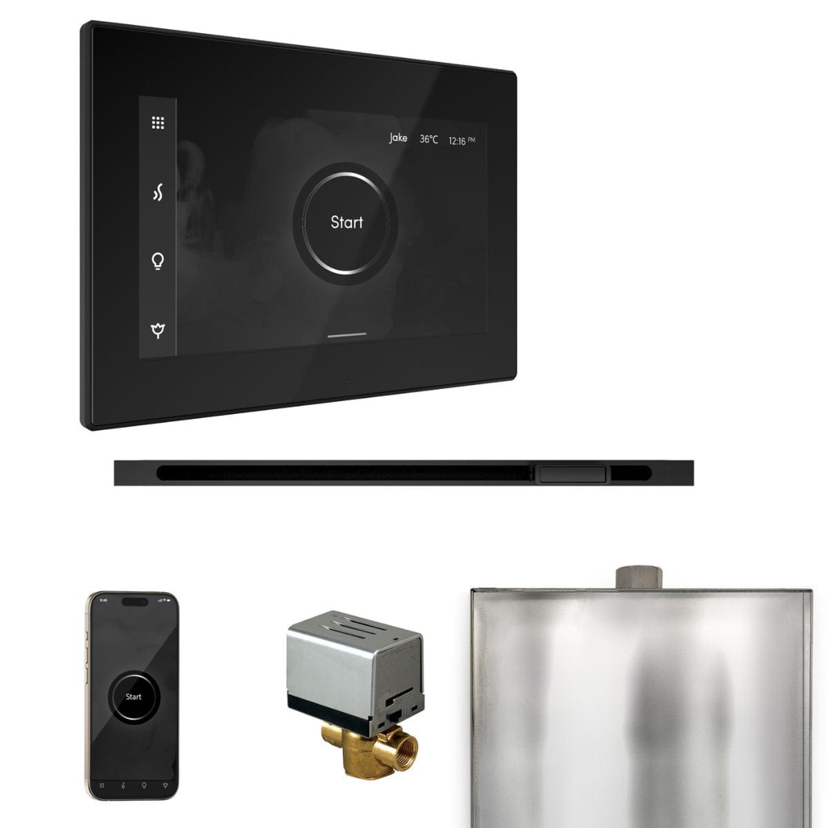 Change temperature & time settings with the touch of a finger