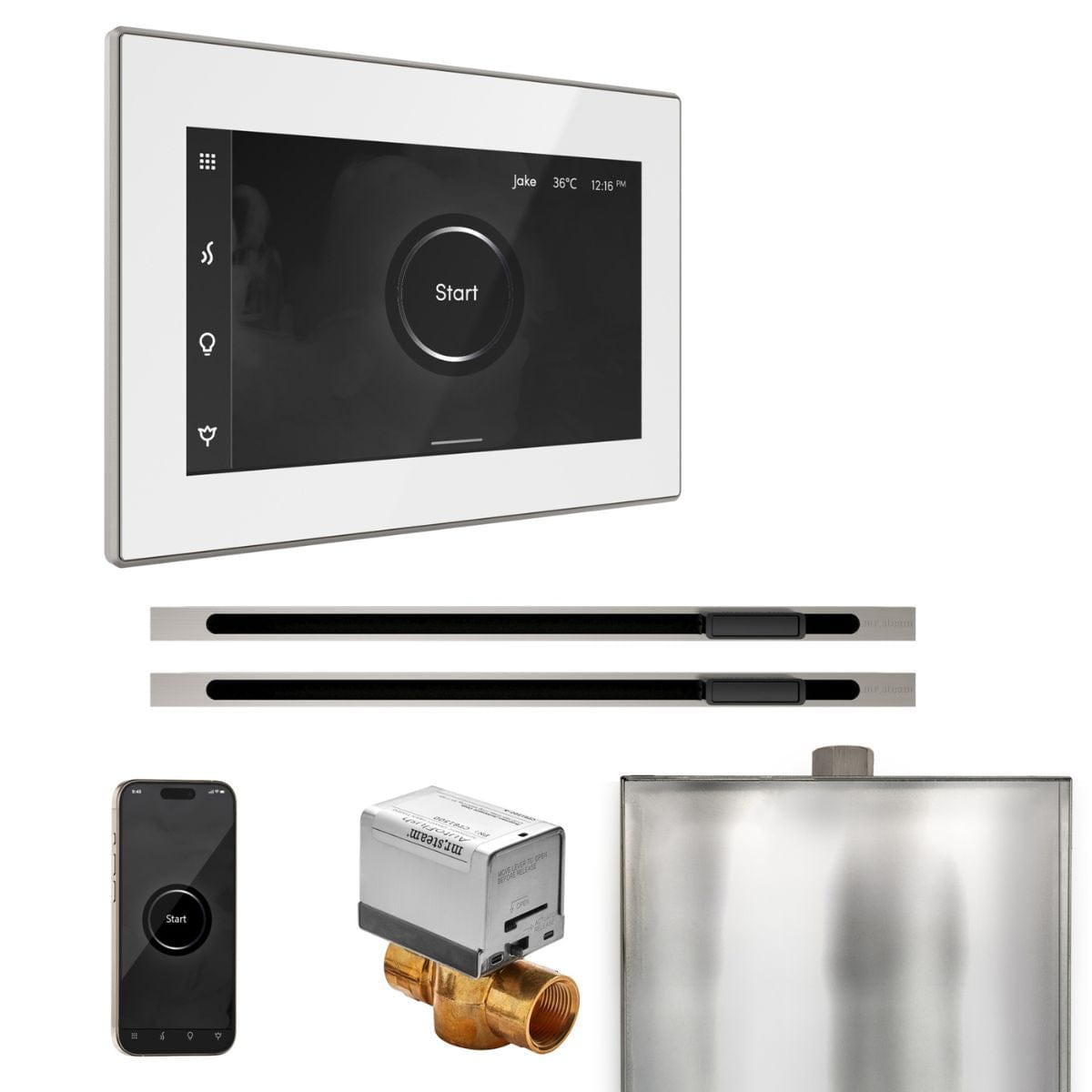 Transform your senses with optional Chromatic Lighting & Aromatic Infusers