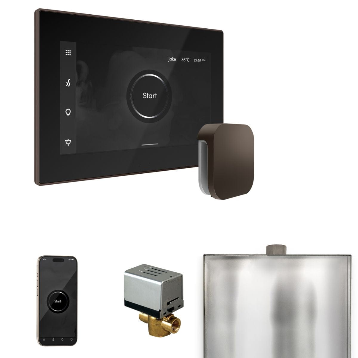 Housed in a sleek, slimline package, it mounts nearly flush on the wall of your shower