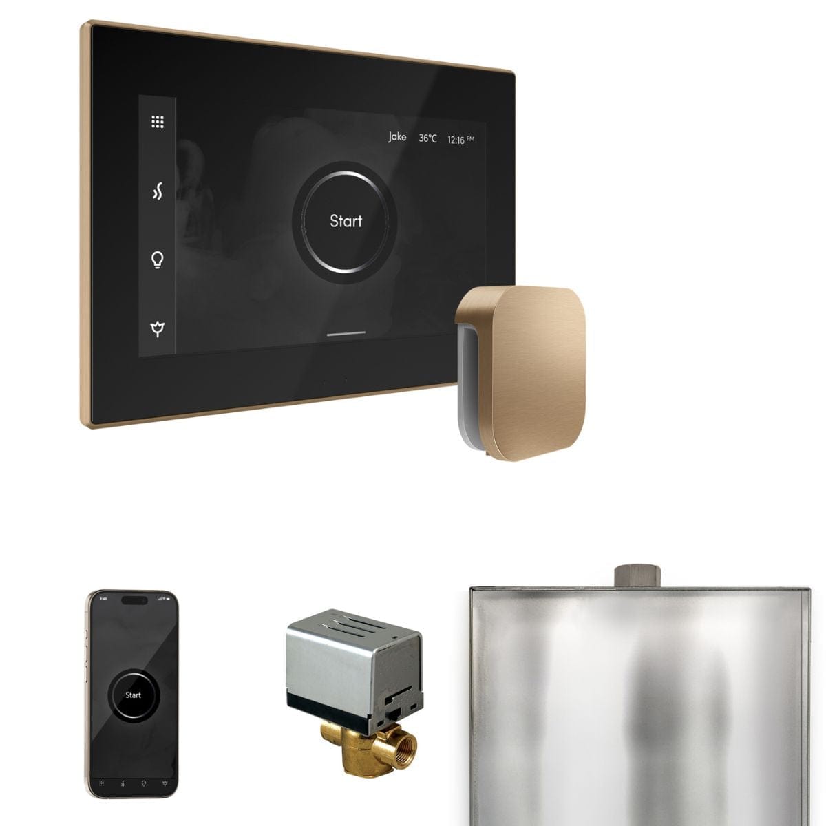 Take total control over every detail of your steam shower experience