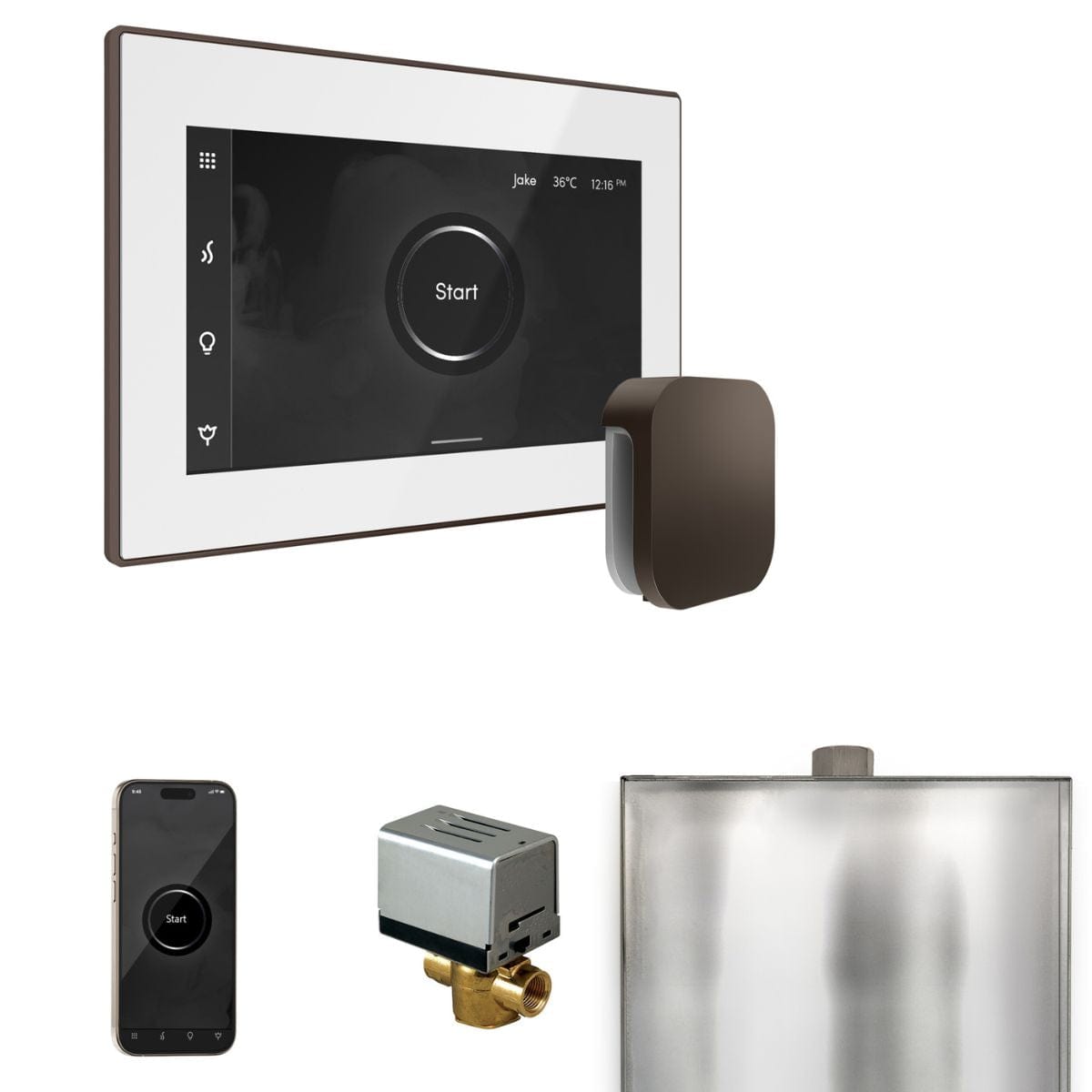 Change temperature & time settings with the touch of a finger