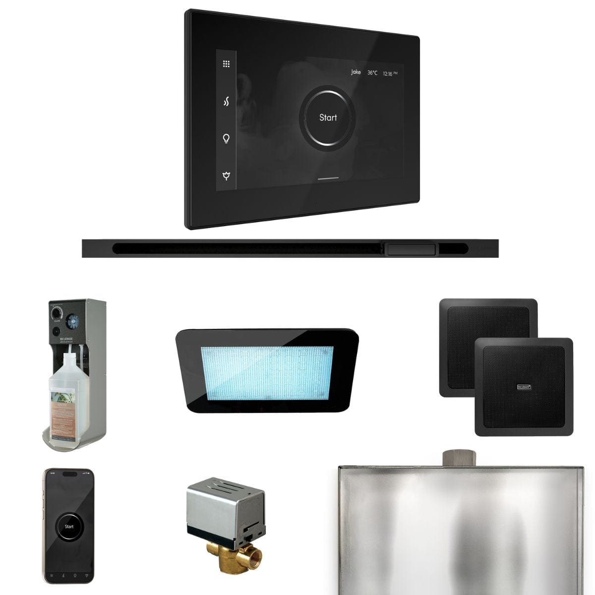 Package includes the Bluetooth audio sound AudioX System designed for wet, high-heat environments