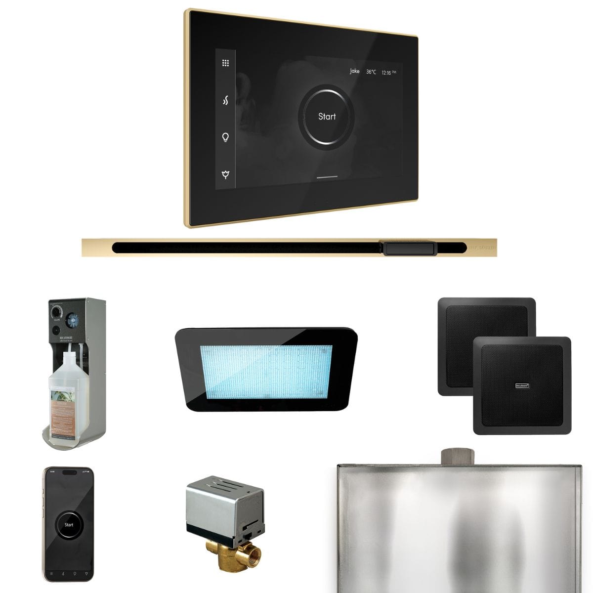 Package includes the AromaSteam System which directly infuses aroma fragrance into the steam line