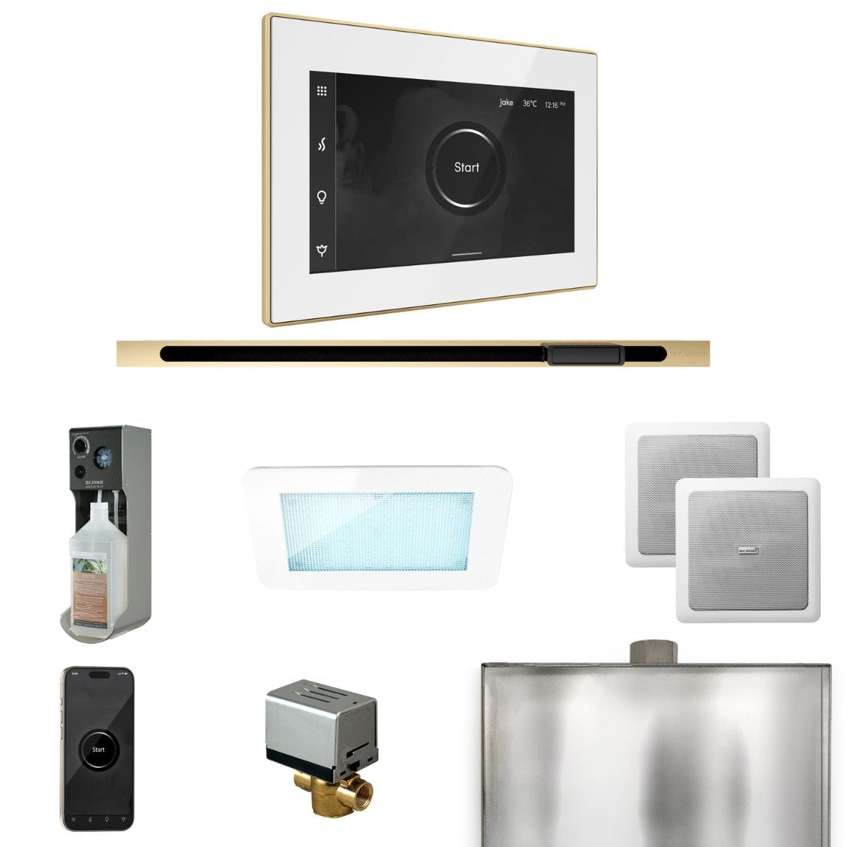 AromaSteam System which directly infuses aroma fragrance into the steam line