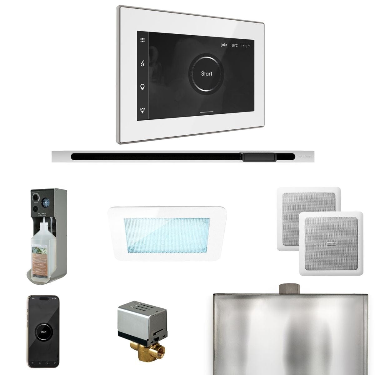Includes a 1-liter bottle of Eucalyptus Fragrance for use with the Aroma Steam System