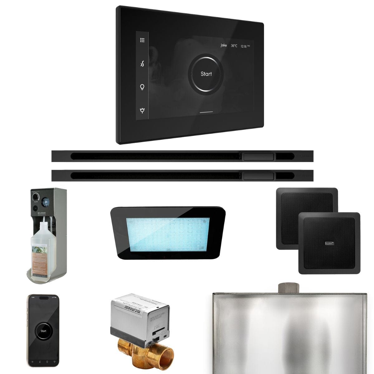 The XDream Package includes the Aroma Glass SteamHead