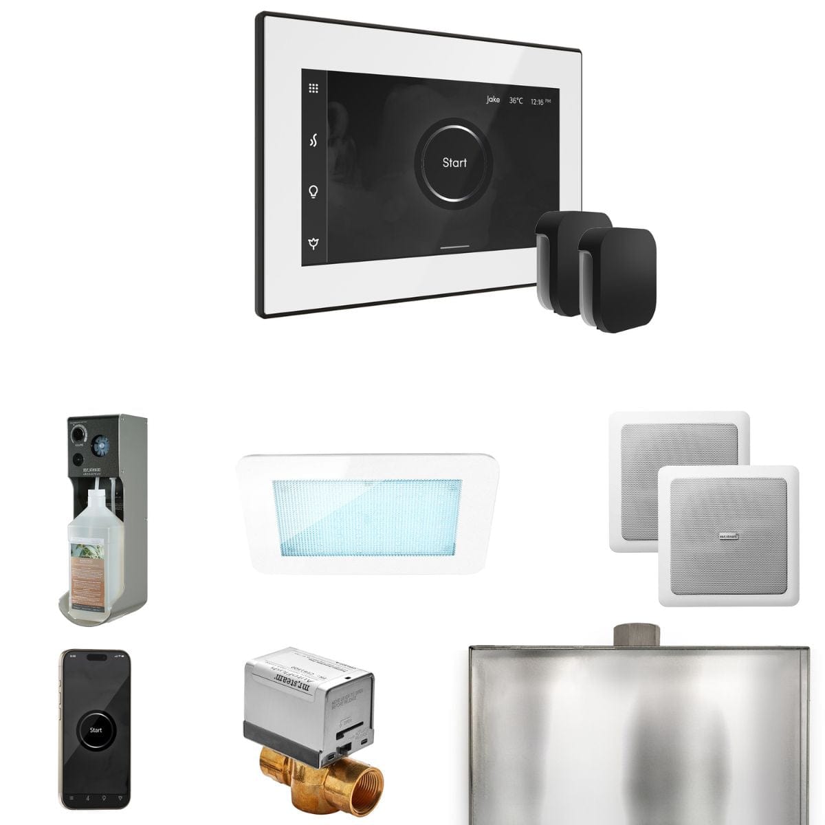 Features sophisticated and intuitive iSteamX, Chroma, Aroma, and Music Therapy systems