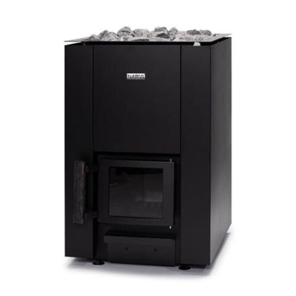 Featuring the Narvi Kaamos 20 Wood Burning Sauna Stove.