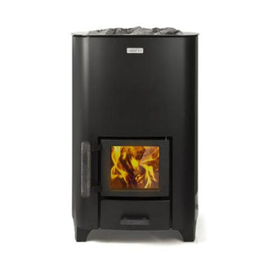 The unique fire chamber of the Narvi NC Sauna Stove results in more efficient and cleaner combustion, making it environmentally friendly.
