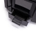 The Narvi NC 24 Black Sauna Stove has a comfortable wooden handle.
