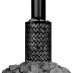 Stone cages can also be installed on top of each other, which gives your sauna a stylish look.