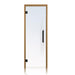 Stylish vertical door pulls match your choice of wood and feature Stainless Steel outer handles