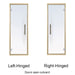 This is the ProSaunas Prehung Clear Glass Sauna Door w/ Aspen Frame 24x73