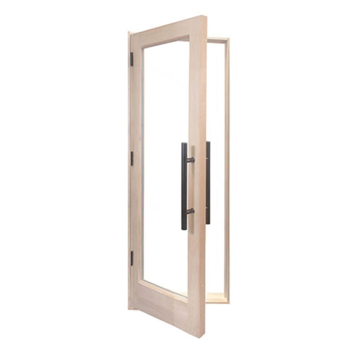 This handsome handcrafted sauna door from PROSAUNAS is an affordable addition to your home or commercial sauna