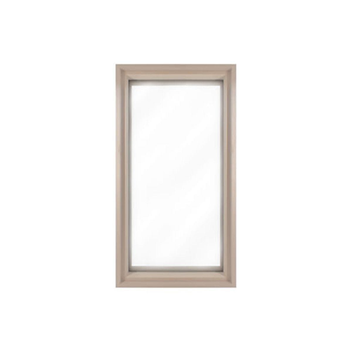Features dual-pane tempered glass for superior heat and sound insulation and safety