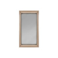 Framed dual pane sauna windows are hand-built