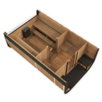A complete shingle kit with drip rails ensures superior water management and a dry interior